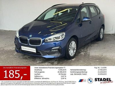 Gebraucht BMW 218 Active Tourer Advantage 140 PS (102 kW) 2020 Mediterranblau metallic Van / Kleinbus