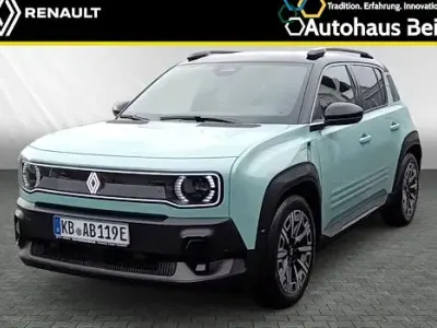 Neu Renault 4 E-Tech Iconic 110 kW (150 PS) 2025 Hautsdefrancegrün, black pe SUV