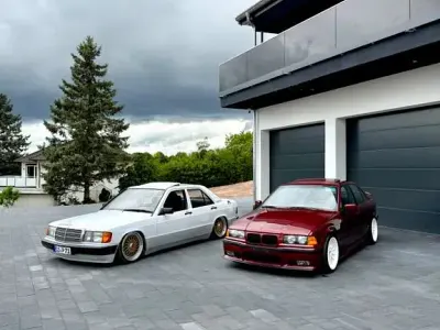 Gebraucht BMW 325 Basis 192 PS (141 kW) 1991 Rot Limousine