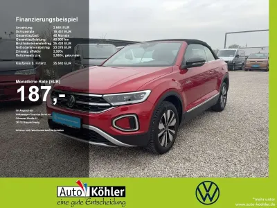 Gebraucht VW T-Roc Cabriolet Goal 116 PS (85 kW) 2025 Kings red metallic schwarz Cabrio