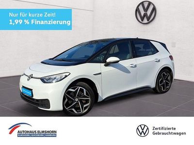 Gebraucht VW ID.3 Pro 106 kW (145 PS) 2022 Gletscherweiß metallic schwar Kleinwagen