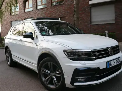 Gebraucht VW Tiguan Allspace Highline 190 PS (139 kW) 2019 Weiß SUV
