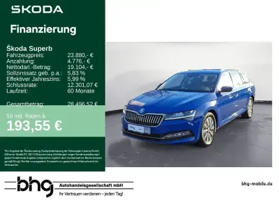 Begagnad Skoda Superb Style 150 HK (110 kW) 2023 Blå Kombi