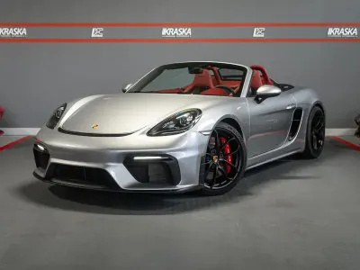 Usata Porsche 718 Spyder Chrono 420 CV (308 kW) 2019 Argento Cabrio