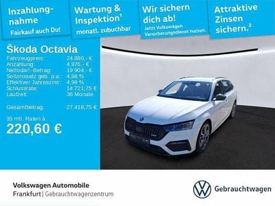 Gebraucht Skoda Octavia RS 200 PS (147 kW) 2023 Weiß Kombi