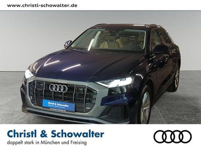 Gebraucht Audi Q8 S-Line 286 PS (210 kW) 2022 Navarrablau metallic SUV