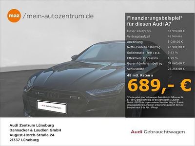Schwarz Gebraucht 2023 Audi A7 Sportback Kleinwagen | 53.990 €