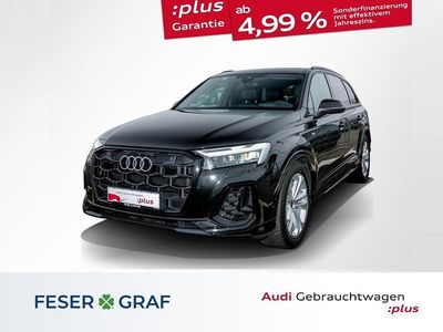 Mythosschwarz metallic Gebraucht 2025 Audi Q7 S-Line SUV | 69.990 € (Teuer)