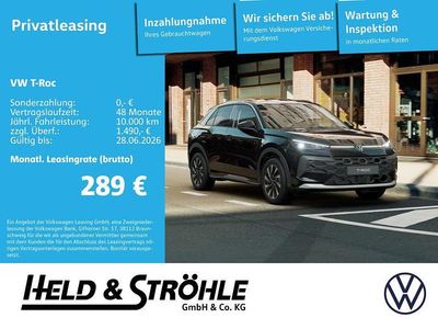 Nouă VW T-Roc Style 116 CP (85 kW) 2026 Negru SUV