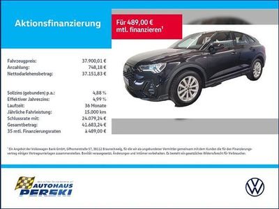 Gebraucht Audi Q3 Sportback S-Line 150 PS (110 kW) 2023 Schwarz SUV