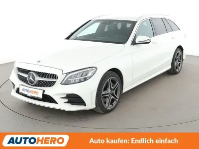 Gebraucht Mercedes C200 AMG line 184 PS (135 kW) 2018 Weiß Kombi