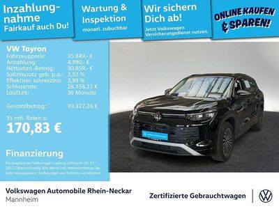 Second-hand VW Tayron Life 150 CP (110 kW) 2025 Negru SUV