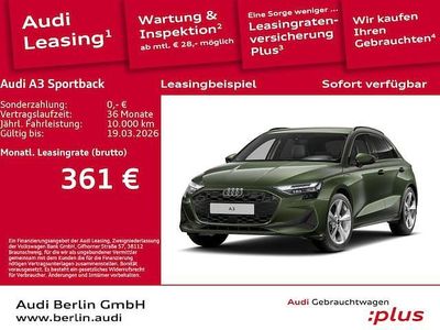 Gebraucht Audi A3 Sportback e-tron Ambiente 204 PS (150 kW) 2025 Distriktgrün metallic Kleinwagen