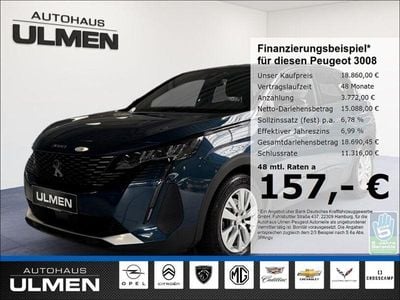 Gebraucht Peugeot 3008 Active 131 PS (96 kW) 2023 Blau SUV