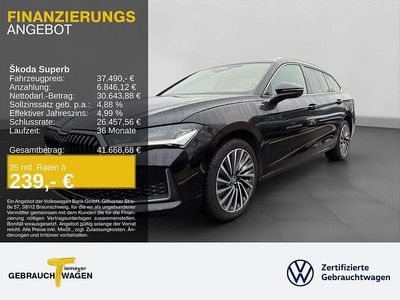 Schwarz Gebraucht 2025 Skoda Superb LAURIN & KLEMENT Kombi | 37.490 € (Fairer Preis)