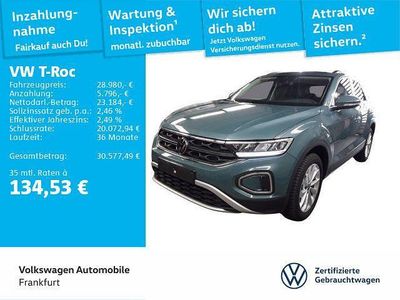 Gebraucht VW T-Roc Life 150 PS (110 kW) 2024 Blau SUV
