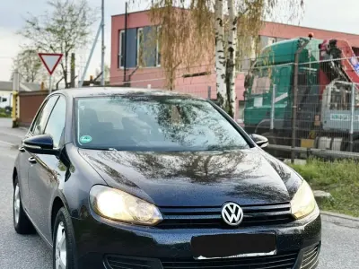Gebraucht VW Golf VI 2008 Schwarz Kleinwagen