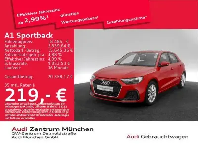 Second-hand Audi A1 Sportback Advanced 95 CP (69 kW) 2022 Roșu Hatchback
