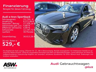 Usata Audi e-tron S-Line 300 kW (408 CV) 2022 Nero SUV