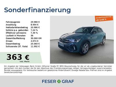 Petroleum blue metallic Gebraucht 2025 VW T-Roc R-line SUV | 29.980 € (Fairer Preis)
