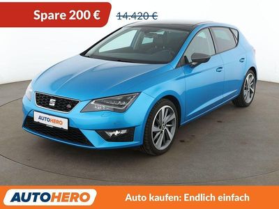 Usata Seat Leon FR 150 CV (110 kW) 2015 Blu Berlina
