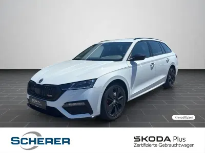Gebraucht Skoda Octavia RS 200 PS (147 kW) 2024 Moonweiß perleffekt Kombi