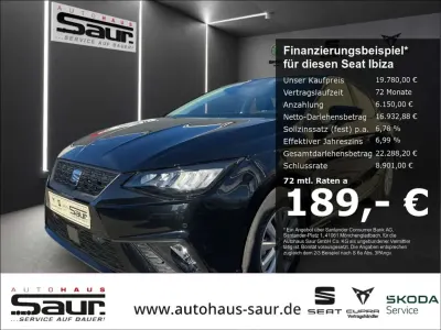 Neu Seat Ibiza Style 95 PS (69 kW) 2025 Schwarz Kleinwagen