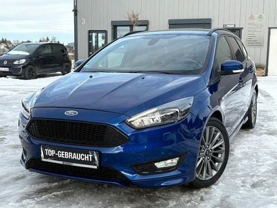 Deep impact blue metallic Gebraucht 2017 Ford Focus ST-Line Kombi | 13.500 € (Fairer Preis)
