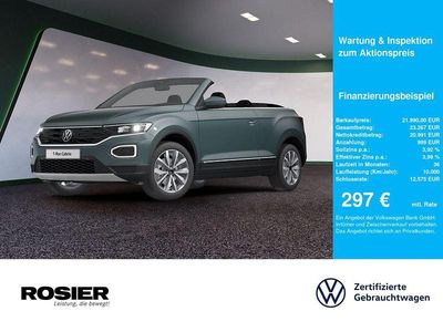 Second-hand VW T-Roc Cabriolet Style 150 CP (110 kW) 2022 Verde Cabrio