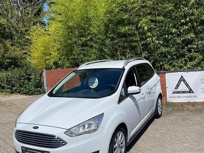 Gebraucht Ford Grand C-Max Titanium 125 PS (91 kW) 2017 Frozen white Van / Kleinbus