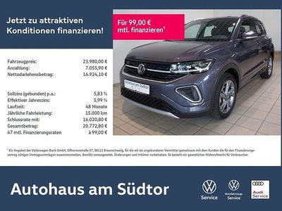 Rauchgrau metallic Gebraucht 2024 VW T-Cross R-line SUV | 23.980 € (Fairer Preis)