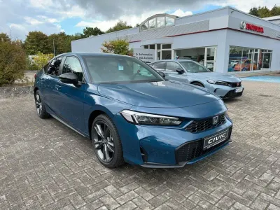 Nouvelle Honda Civic Hybrid 184 ch (135 kW) 2026 Bleue Berline