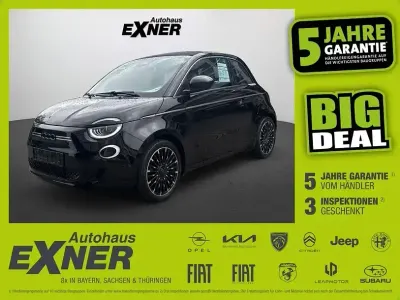 Gebraucht Fiat 500e La Prima 86 kW (118 PS) 2023 Onyx schwarz Cabrio
