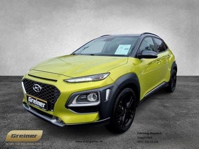 Gebraucht Hyundai Kona Premium 177 PS (130 kW) 2020 Acid yellow/dark knight (metallic) SUV