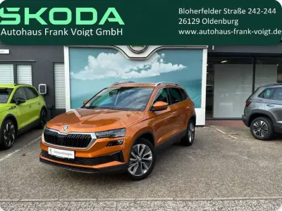 Gebraucht Skoda Karoq Style 150 PS (110 kW) 2022 Phoenixorange metallic SUV