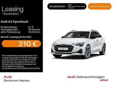 Gebraucht Audi A3 Advanced 204 PS (150 kW) 2025 Gletscherweiß metallic Limousine