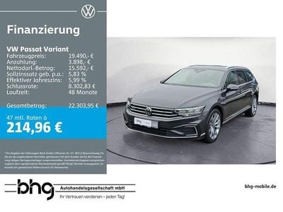 Gebraucht VW Passat GTE 218 PS (160 kW) 2021 Grau Kombi