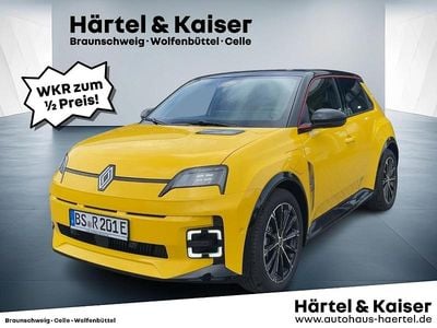 Neu Renault 5 E-Tech Iconic 89 kW (122 PS) 2025 Pop yellow, dach blackpearlschwarz (gelb) Limousine