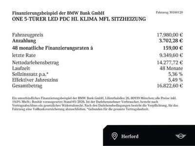 Gebraucht Mini ONE 102 PS (75 kW) 2022 Midnight black ii (schwarz) Kleinwagen