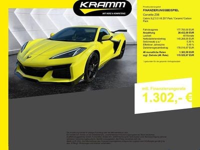 Neu Corvette Z06 646 PS (475 kW) 2025 Gelb Cabrio