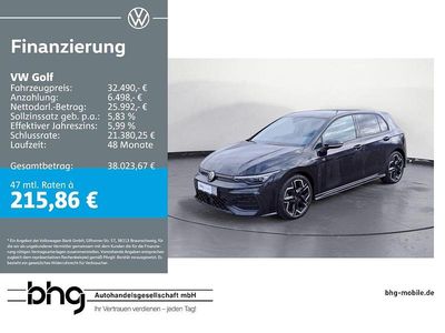 Gebraucht VW Golf VIII R-line 150 PS (110 kW) 2025 Schwarz Limousine