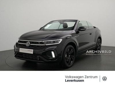 Gebraucht VW T-Roc Cabriolet R-line 150 PS (110 kW) 2025 Schwarz / deep black (metallic) Cabrio