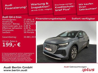 Gebraucht Audi Q4 e-tron Ambiente 150 kW (204 PS) 2022 Geysirblau metallic SUV