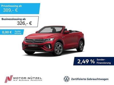 Gebraucht VW T-Roc Cabriolet R-line 150 PS (110 kW) 2025 Kings red metallic Cabrio