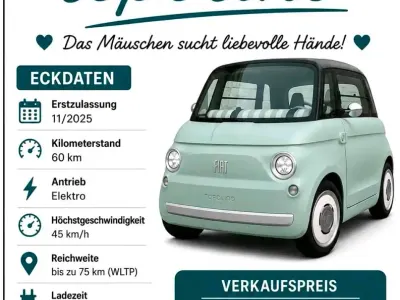 Neu Fiat 500e 2025 Kleinwagen