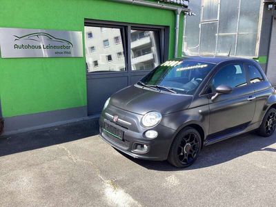 gebraucht Fiat 500S schwarz matt, Inspektion neu, 8 fach bereift