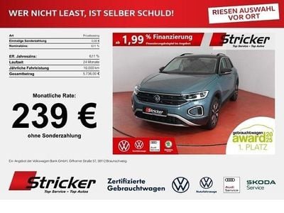 Gebraucht VW T-Roc Goal 150 PS (110 kW) 2025 Petroleum blue metallic (metallic) SUV