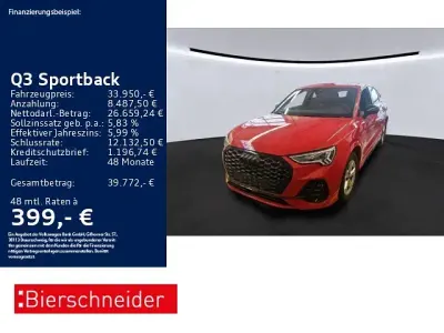 Gebraucht Audi Q3 Sportback S-Line 150 PS (110 kW) 2025 Rot SUV
