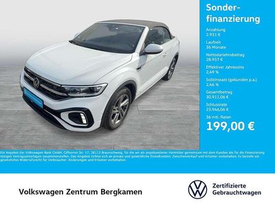 Begagnad VW T-Roc Cabriolet R-line 150 HK (110 kW) 2025 Vit Cab
