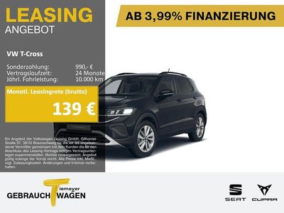 Schwarz Gebraucht 2025 VW T-Cross Goal SUV | 20.610 € (Guter Preis)
